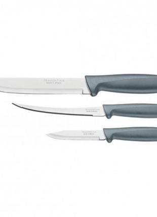Набор ножей tramontina plenus из 3 шт серый 23498/613