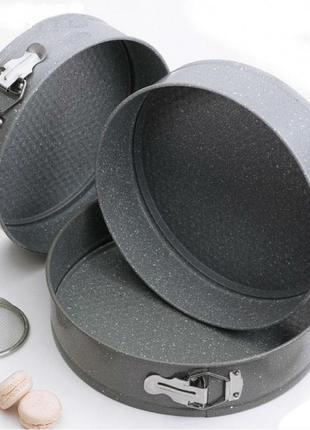 Набір форм для випікання 3 шт. із мармуровим покриттям a-plus 0036