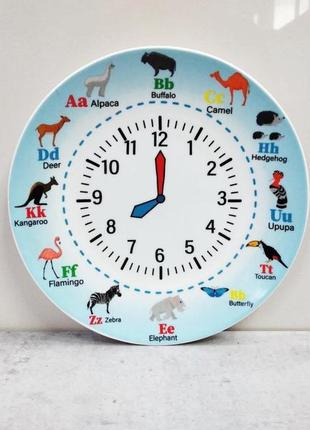 Детский набор столовой посуды amusing clock 3 предмета milika m0690-ks-20063 фото