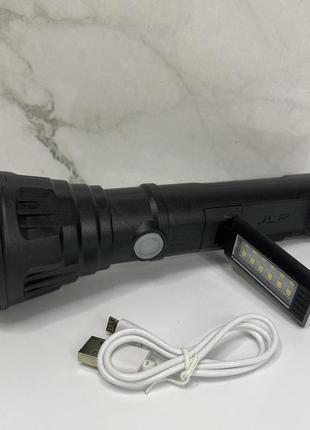 Ліхтарик ручний акумуляторний 3 режими zoom jlp-2182a