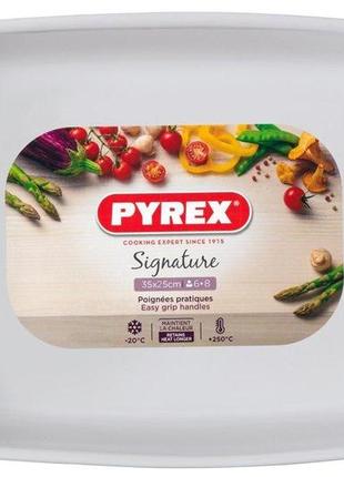 Форма для запекания pyrex signature 35x25 см керамика sg35rr11 фото