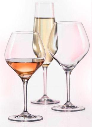 Набір келихів для вина bohemia amoroso 470 мл 2 шт crystalex (40651 470 boh)2 фото