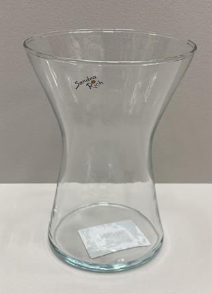 Ваза стеклянная 19 см trendglass sandra 35060