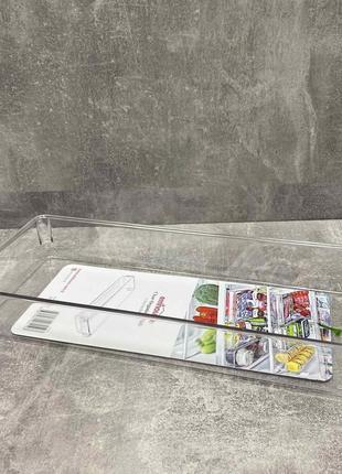 Универсальный органайзер для холодильника 37*15*5см прозрачный emhouse ep-621