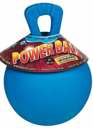 Іграшка для великих собак flamingo power ball м'яч плавальний з ручкою гума 22 см (5400274860334)1 фото