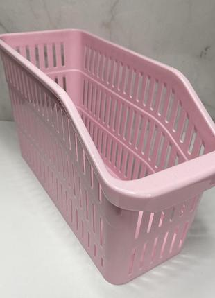 Лоток у холодильник 4,5 л 30*12,5*17 см рожевий полімербут пб-8052 фото