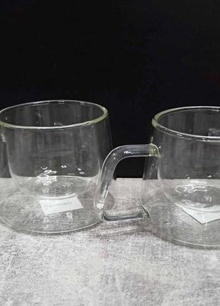 Набор чашек ardesto с двойными стенками 200 мл 2 шт боросиликатное стекло (ar2620g)