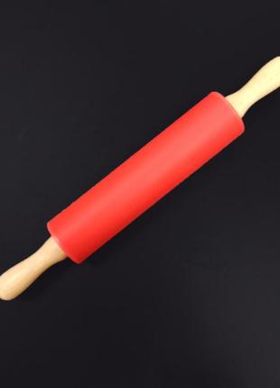 Скалка мини силиконовая 30,5 см красная 98541