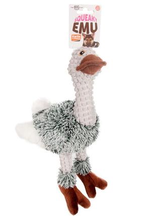 Іграшка для собак страус emu plush 30 см flamingo (5411290285384)