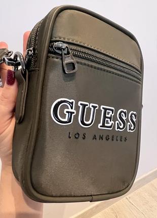 Чоловіча сумочка хакі guess
