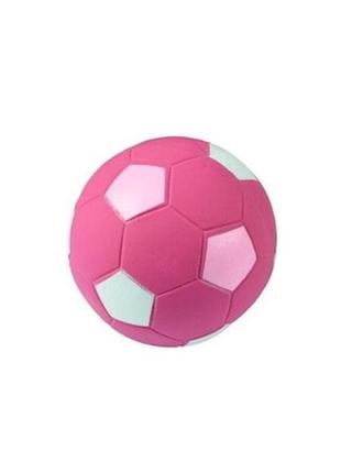 Іграшка для собак футбольний м'яч із пискавкою latex football 6 см flamingo1 фото