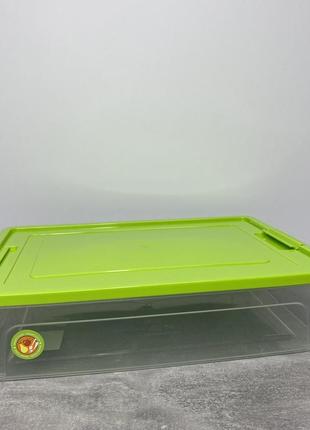 Контейнер универсальный 3,8 л 32*24*7 см "smart box" practice алеана 123082 прозрачный/оливковый