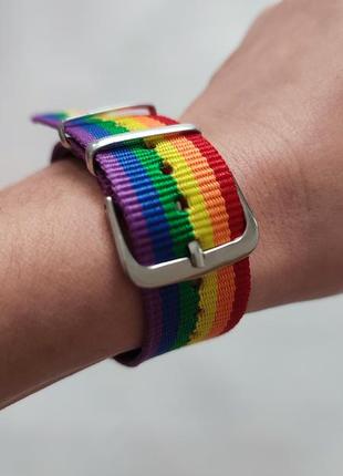 Браслет лгбт цветной ремешок на руку браслетик женский мужской унисекс lgbtq прайд цветной радуга флаг