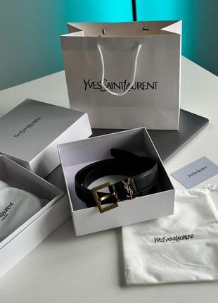 Кожаный ремень yves saint laurent