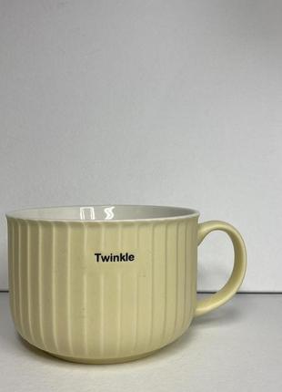 Кухоль порцеляновий twinkle 800 мл a-plus 6167 жовтий