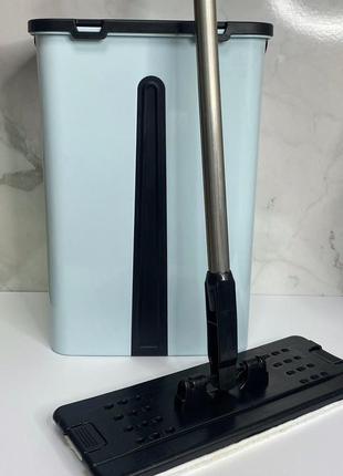 Швабра с ведром 12 л zambak plastik zb-300-1 мятного цвета