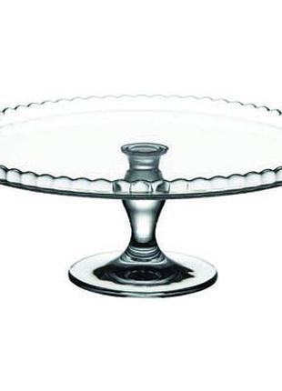 Тортовница на ножке 32 см pasabahce pattisserie 95117