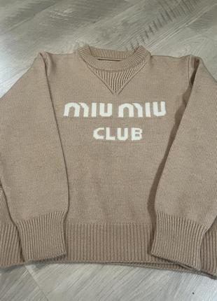 Свитер miumiu новый