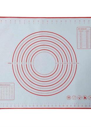 Силіконовий армований килимок для розкачування, випічки тіста 60 х 50 см ytech 2191