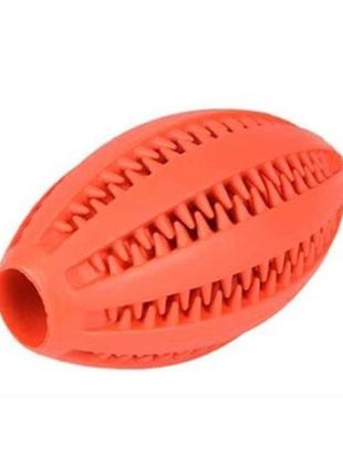 Игрушка для собак мяч регби dental rugby ball 11x6x6 см flamingo (5400585084528)