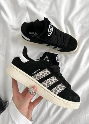 Кросівки кеди замша loeo леопард адісас кампус