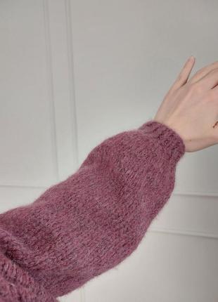 Мохеровий светр джемпер мохер вовняний оверсайз свитер мохеровый пуловер шерстяной5 фото