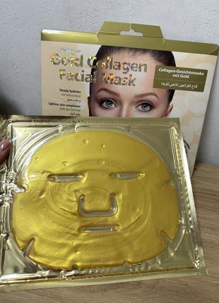 Коллагеновая маска для лица с золотом от glyskincare gold collagen facial mask2 фото
