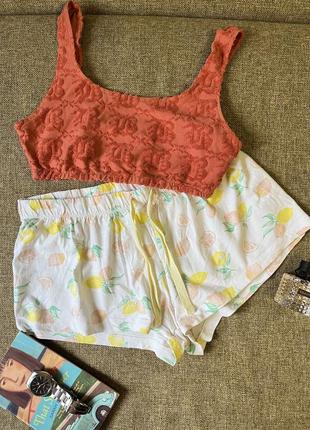 Піжама бавовняні шорти+топ primark
