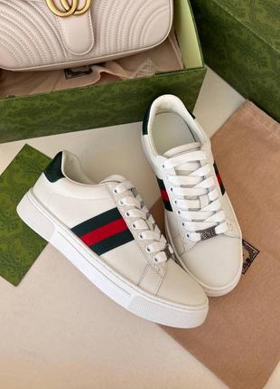 Кроссовки гуччи gucci ace4 фото