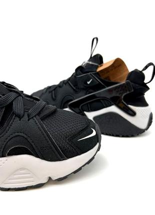 Кроссовки nike air huarache craft black white (черно-белые)6 фото