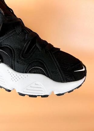 Кроссовки nike air huarache craft black white (черно-белые)10 фото