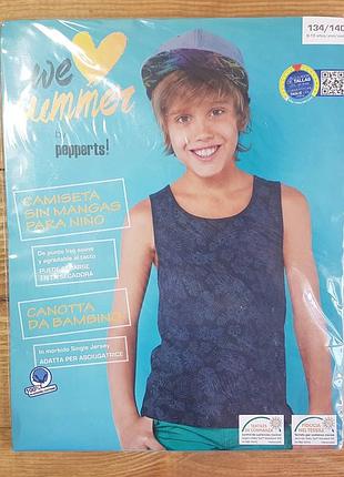 Майка для мальчика "цветочный принт"