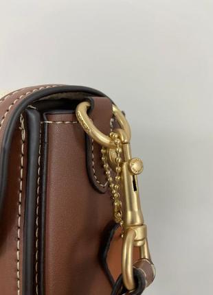 Сумка женская брёнд плечо бренд coach morgan saddle bag8 фото