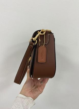 Сумка женская брёнд плечо бренд coach morgan saddle bag7 фото