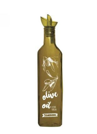 Пляшка для олії 500 мл herevin oil&amp;vinegar bottle-green-olive 151431-068