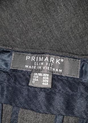 Чоловічі сірі брюки штани класичні primark4 фото