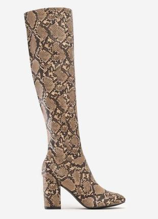 Демисезонные сапоги питон