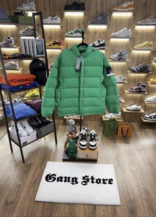 Куртка пуховик stone island shadow project green