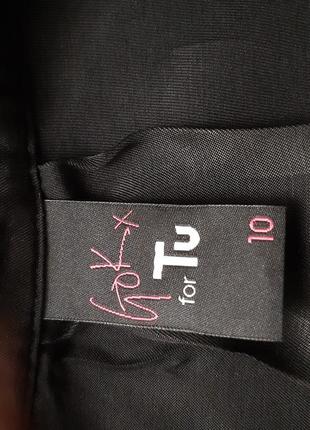 Блузка чёрная с ажурным воротником3 фото