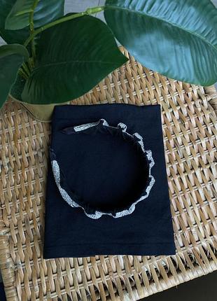 Обруч ободок в камнях