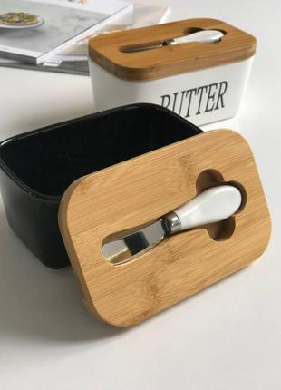 Масленка керамическая с ножом "butter" olens o8030-1443 фото