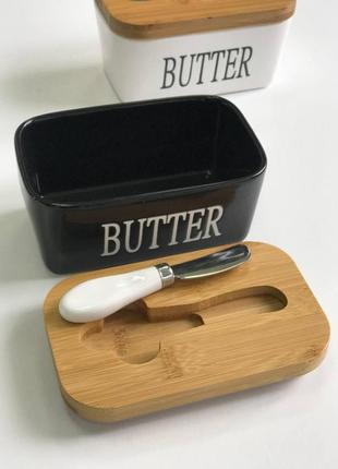 Масленка керамическая с ножом "butter" olens o8030-1445 фото
