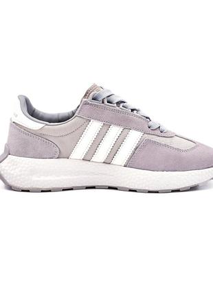 Кроссовки adidas High retropy white grey8 фото