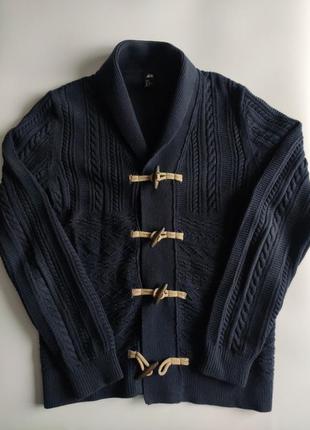 Кофта кардиган h&m knit wear винтаж p..м deep blue