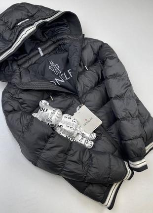 Чоловічий пуховик монклер чорний / брендові куртки від фірми moncler6 фото