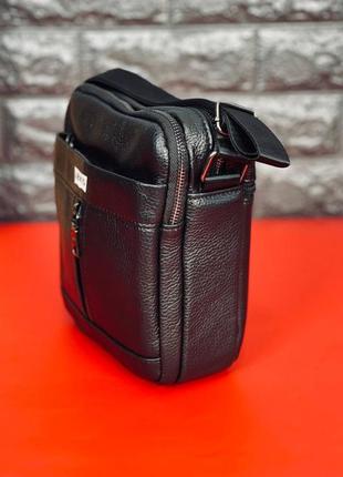 Мужская сумка через плечо levi's чёрная сумка-планшет левис4 фото