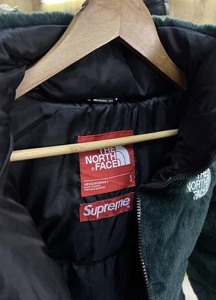 Шуба пуховик supreme x the north face tnf green — купить в Украине