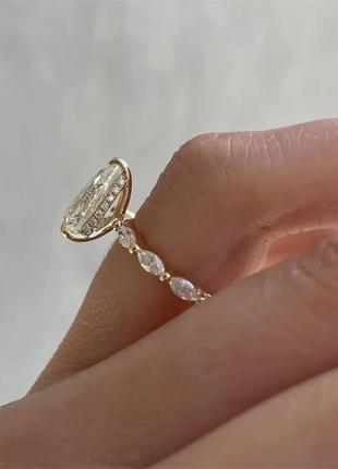 Шикарное кольцо 19 р перстень с камнями 💍💎3 фото