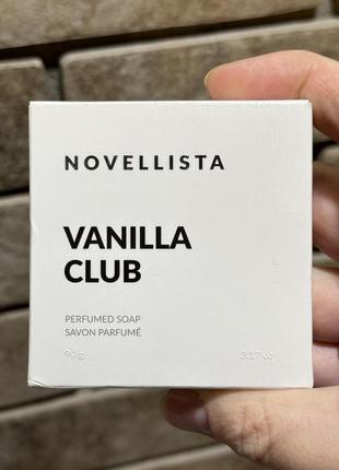 Novellista vanilla club perfumed soap, тверде парфумоване мило для обличчя,рук та тіла1 фото