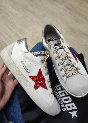 Кеди кросівки снікерси голден гус golden goose шкіряні